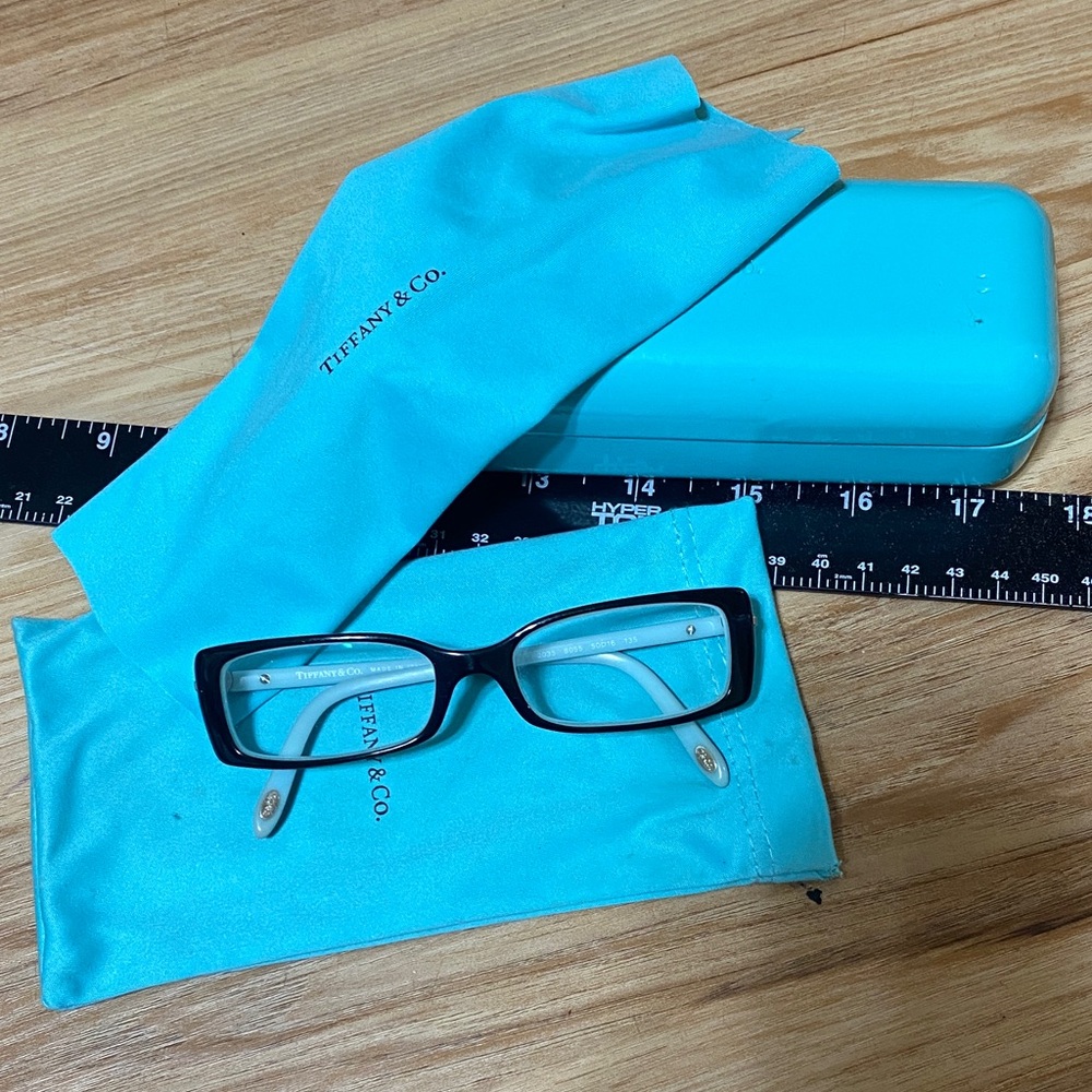 Tiffany & Co. Teal Eyeglasses with Case